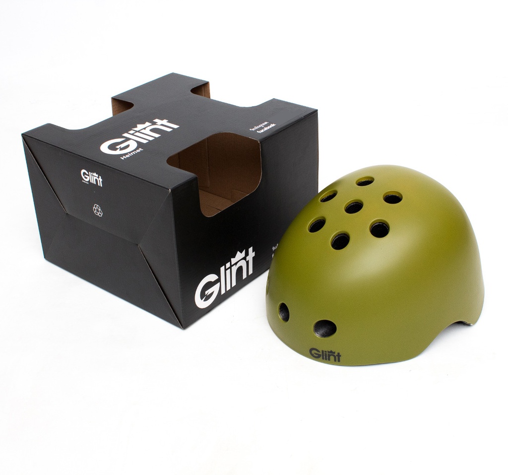 Casco Glint Street verde militar M (54-57CM）