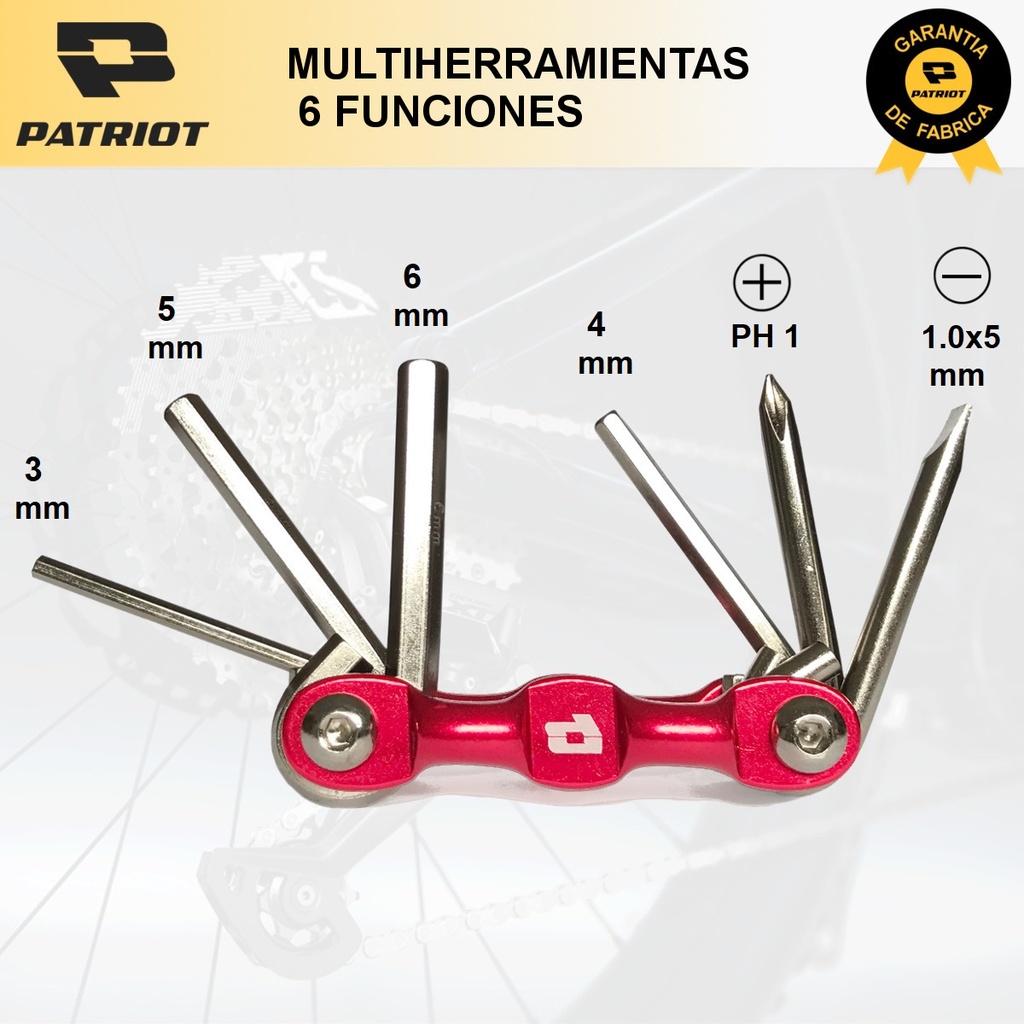 Multiherramienta Patriot 6 piezas