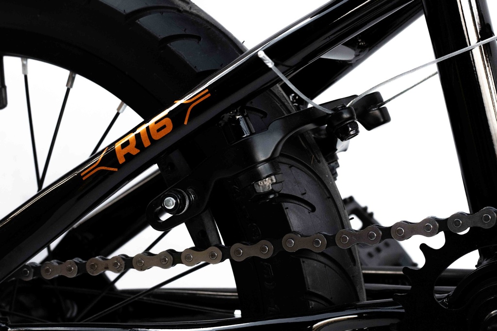 Bicicleta Glint Sully 16" BLACK EDITION con rueditas
