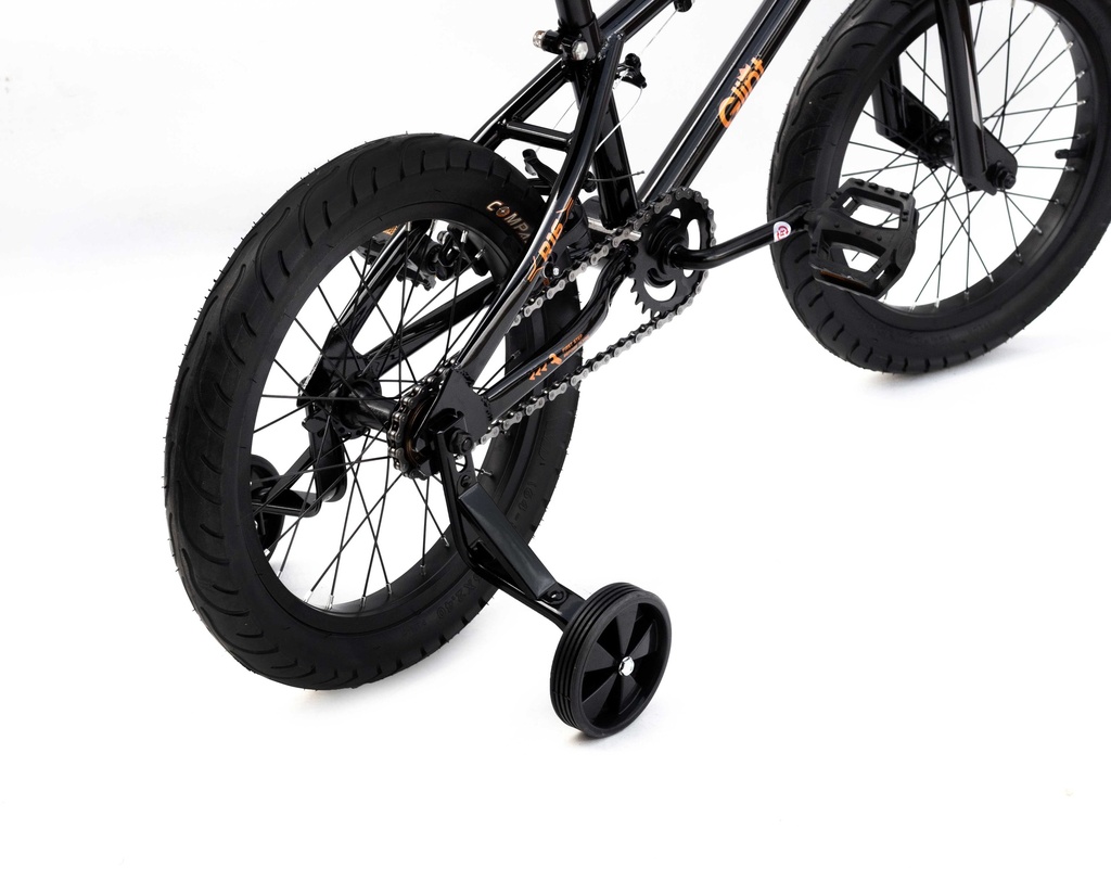 Bicicleta Glint Sully 16" BLACK EDITION con rueditas